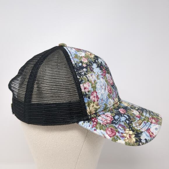 C.C Exclusives Trucker Hat Multicolor One Size Adjustable Floral Mesh Back - Picture 5 of 9